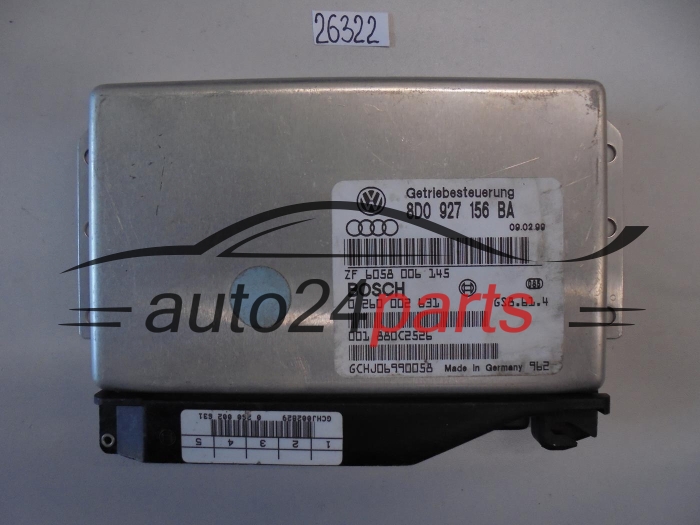 STEROWNIK SKRZYNI AUTOMATYCZNEJ AUDI 2.4 V6 BOSCH 0 260 002 631, 0260002631, 8D0 927 156 BA, 8D0927156BA