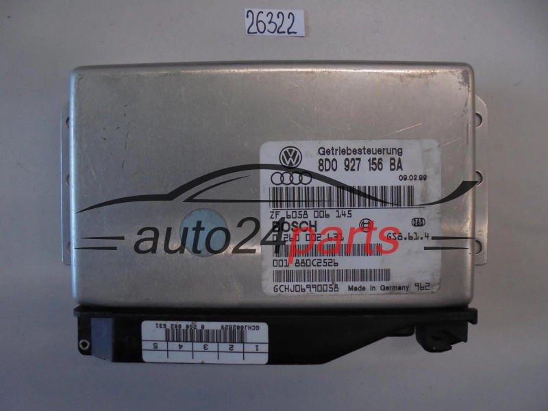 STEROWNIK SKRZYNI AUTOMATYCZNEJ AUDI 2.4 V6 BOSCH 0 260 002 631, 0260002631, 8D0 927 156 BA, 8D0927156BA