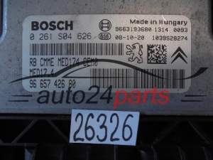 KOMPUTER STEROWNIK SILNIKA CITROEN 0 261 S04 626 0261S04626 9665742680 MED17.4
