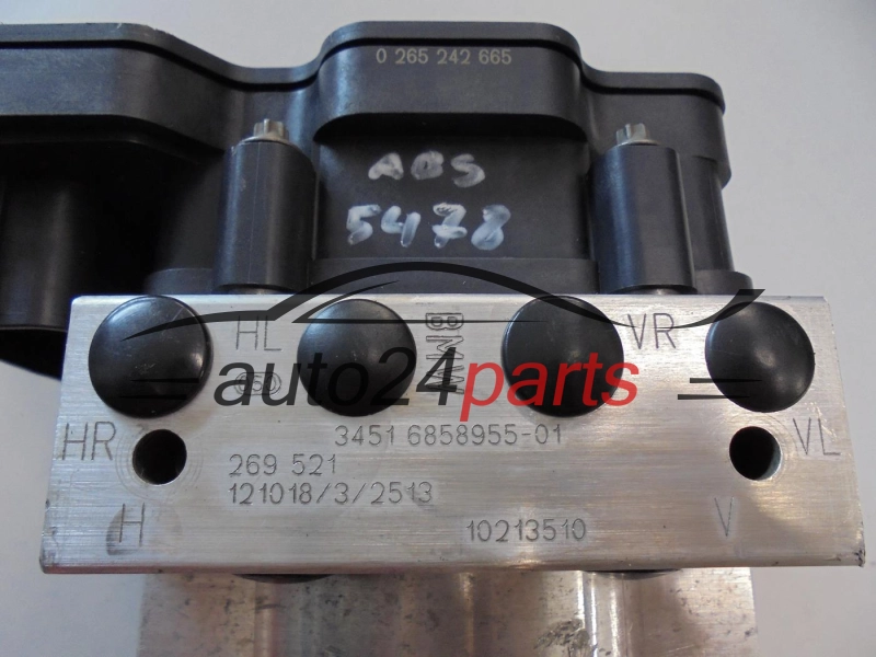 ABS POMPA I STEROWNIK BMW 3451 6858955-01 34516858955-01 3451685895501 0265242665 0265956044