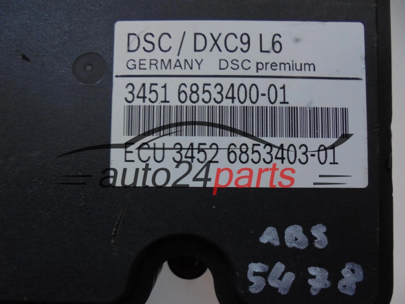 ABS POMPA I STEROWNIK BMW 3451 6858955-01 34516858955-01 3451685895501 0265242665 0265956044