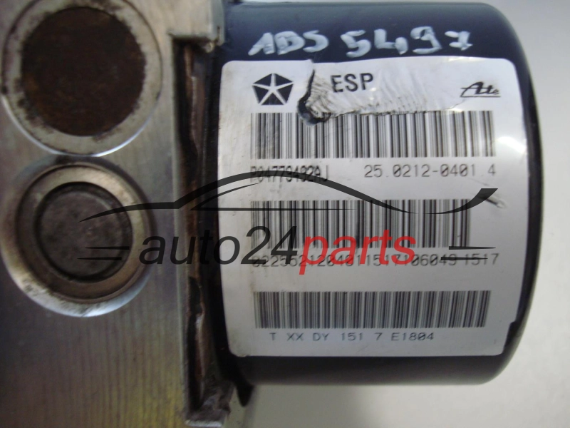 POMPA ABS I POMPA CHRYSLER DODGE P04779492AJ 25.0928-4315.3 25092843153