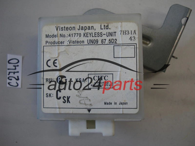 CENTRALKA MODUL FORD RANGER VISTEON UN09675DR 41770
