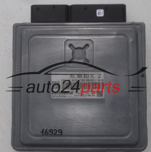 AUDI A3 1.6 TDI CONTINENTAL 5WP42643 AA, 5WP42643AA, 03L 906 023 FC, 03L906023FC, 03L 906 023 L, 03L906023L, DIESEL SIMOS PCR2.1 CAYB 5967