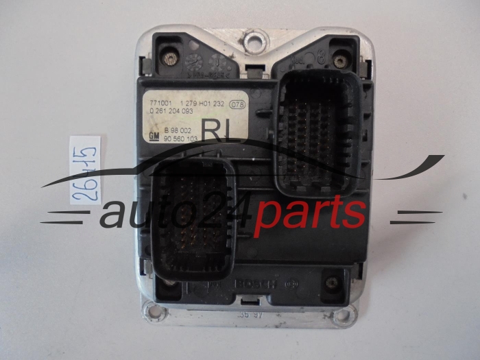 KOMPUTER STEROWNIK SILNIKA OPEL ASTRA G 1.2 X12XE BOSCH 0261204093 , 0 261 204 093, RL 90560103 9131795 6237765, 62 37 765
