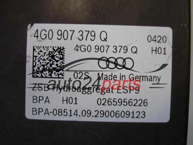 POMPA ABS I STEROWNIK AUDI 0265243292 4G0614517AJ 4G0907379Q 0265956226