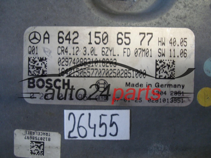 KOMPUTER STEROWNIK SILNIKA MERCEDES BENZ 0281013951 A6421506577 CR4.12
