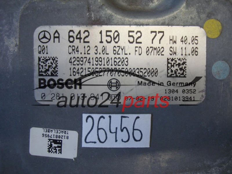 KOMPUTER STEROWNIK SILNIKA MERCEDES BENZ 0281013941 A6421505277 CR4.12