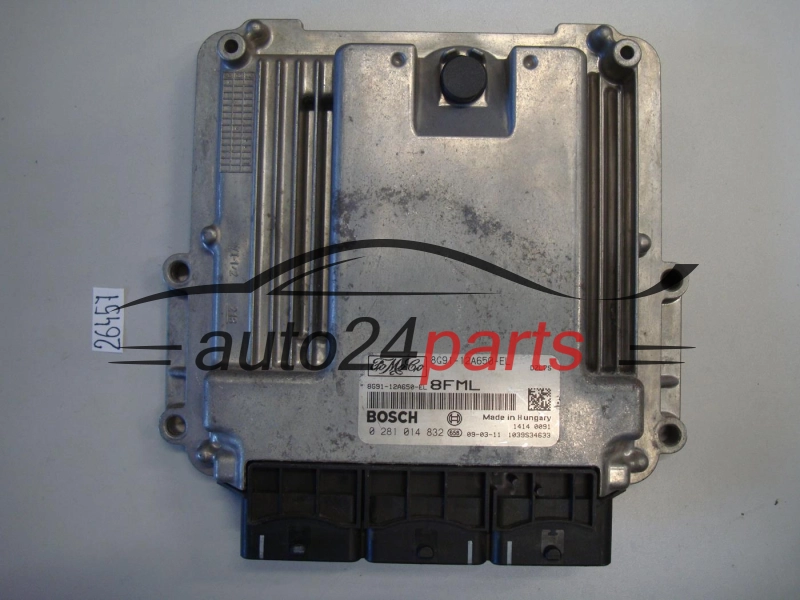KOMPUTER STEROWNIK SILNIKA FORD MONDEO 2.0 TDCI BOSCH 0281014832, 0 281 014 832, 8G9112A650EL, 8G91-12A650-EL 8FML