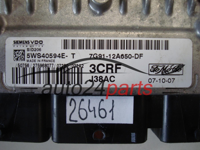 KOMPUTER STEROWNIK SILNIKA FORD 5WS40594E-T 5WS40594ET 7G91-12A650-DF 7G9112A650DF