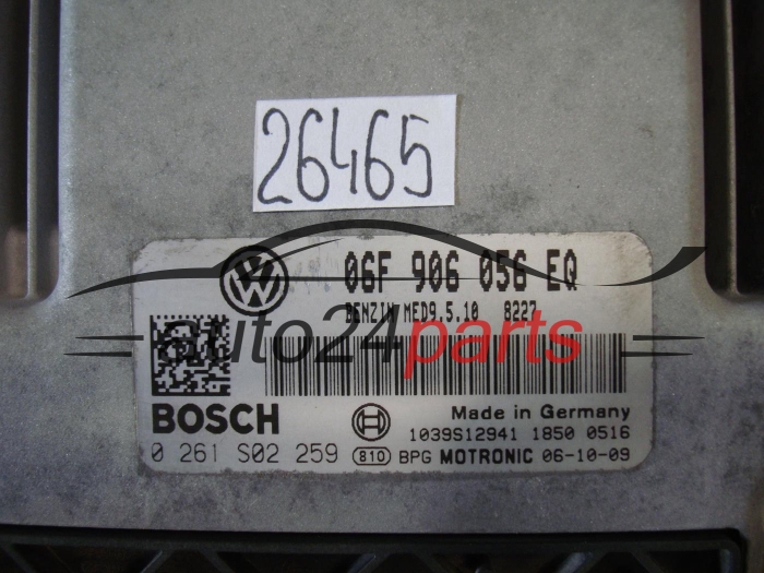 KOMPUTER STEROWNIK SILNIKA SKODA 0261S02259 06F906056EQ MED9.510