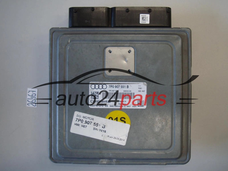 KOMPUTER STEROWNIK SILNIKA VOLKSWAGEN 7P0907551B 5WP47370 05 SIMOS 8.52