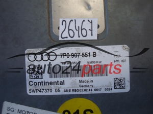KOMPUTER STEROWNIK SILNIKA VOLKSWAGEN 7P0907551B 5WP47370 05 SIMOS 8.52