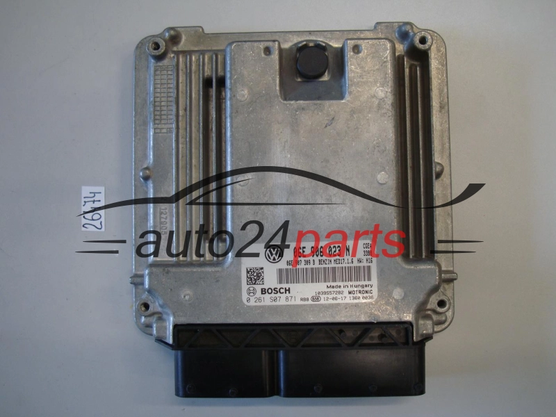 Sterownik silnika VOLKSWAGEN 0261S07871 06E906023N MED17.1.6 -