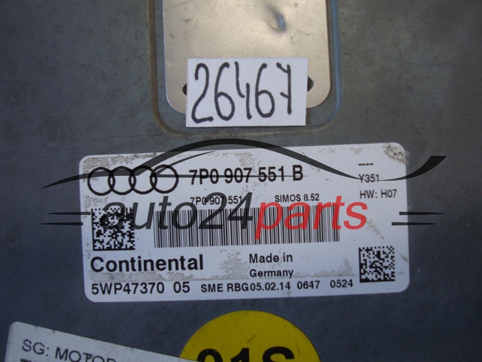VOLKSWAGEN 7P0907551B 5WP47370 05 SIMOS 8.52