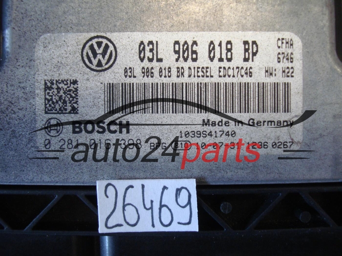 SKODA 0281016398 03L906018BP EDC17C46