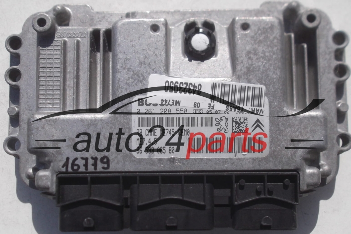 CALCULATEUR MOTEUR PEUGEOT 307 1.6 BOSCH 0 261 208 558, 0261208558, 96 593 065 80, 9659306580 