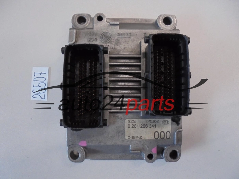 KOMPUTER STEROWNIK SILNIKA FIAT MAREA 2.0 BOSCH 0 261 206 341, 0261206341 00465517450 465517450, 1277356299