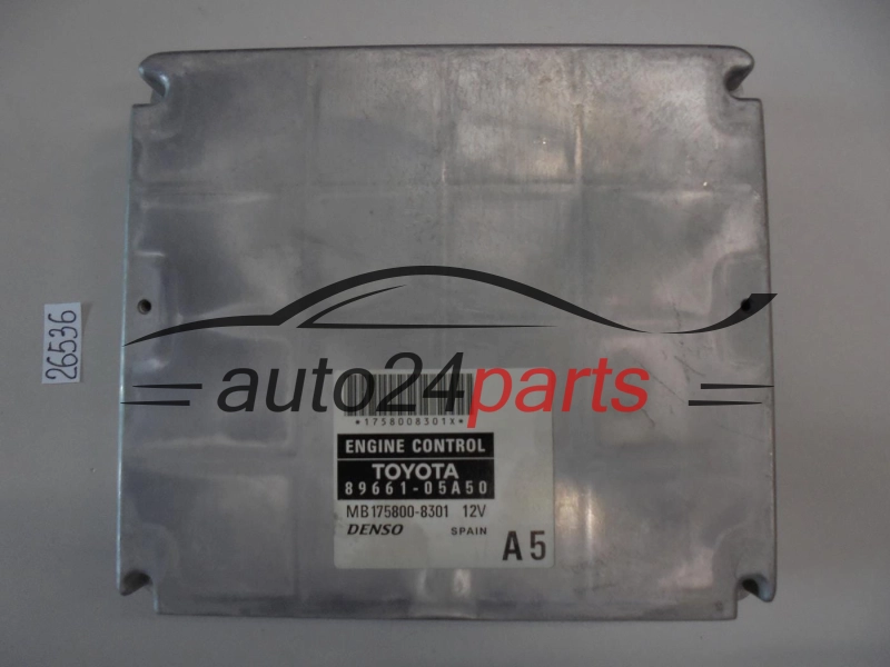 KOMPUTER STEROWNIK SILNIKA TOYOTA AVENSIS 89661-05A50, 8966105A50, MB175800-8301, MB1758008301