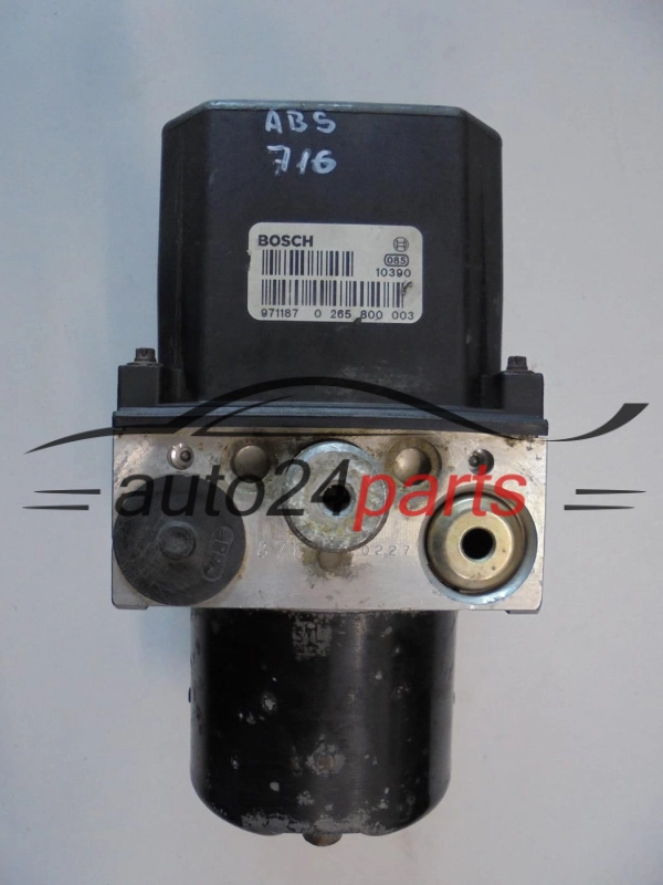 ABS POMPA I STEROWNIK SEAT SKODA VOLKSWAGEN BOSCH 0 265 222 006, 0265222006, 6Q0 614 117 B, 6Q0614117B, 0 265 800 003, 0265800003