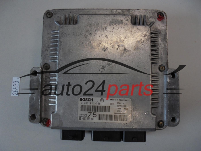 KOMPUTER STEROWNIK SILNIKA PEUGEOT 206 2.0 HDI BOSCH 0281011188 9648588880 9640938680 EDC15C2 75