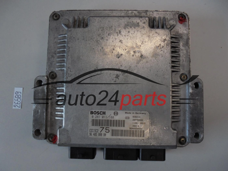 KOMPUTER STEROWNIK SILNIKA PEUGEOT 206 2.0 HDI BOSCH 0281011188 9648588880 9640938680 EDC15C2 75