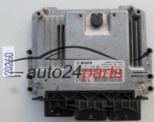 KOMPUTER STEROWNIK SILNIKA CITROEN PEUGEOT 1.6 HDI BOSCH 0 281 017 920, 0281017920, 96 775 295 80, 9677529580 