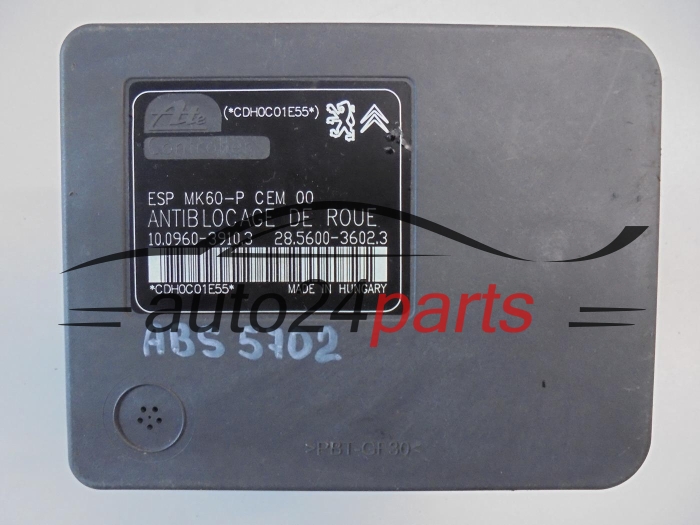 POMPA ABS I STEROWNIK CITROEN 9666392480 10.0960-3910.3 10096039103