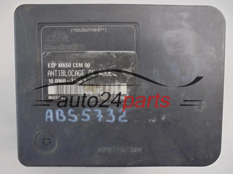 POMPA ABS I STEROWNIK CITROEN 9659710180 10.0960-1160.3, 10096011603