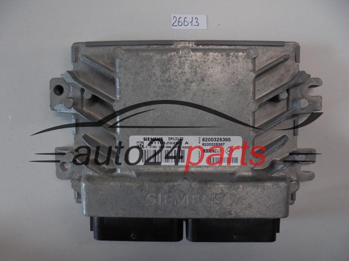 KOMPUTER STEROWNIK SILNIKA RENAULT CLIO 1.2 EMS3132 SIEMENS S110140201A, S110140201 A, 8200326395, 8200326387