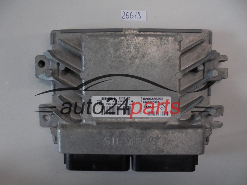 KOMPUTER STEROWNIK SILNIKA RENAULT CLIO 1.2 EMS3132 SIEMENS S110140201A, S110140201 A, 8200326395, 8200326387