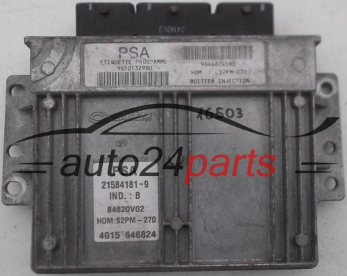 CALCULATEUR MOTEUR CITROEN XSARA PICASSO 1.8 SAGEM 21584181-9