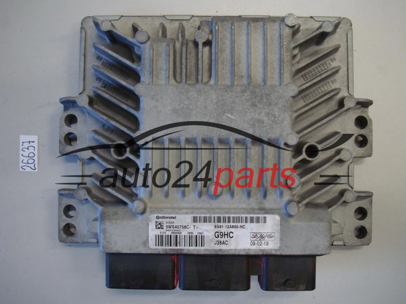 KOMPUTER STEROWNIK SILNIKA FORD GALAXY 2.0 TDCI Continental 5WS40758C-T, 5WS40758CT, FoMoCo 8G91-12A650-HC, 8G9112A650HC, SID206, G9HC