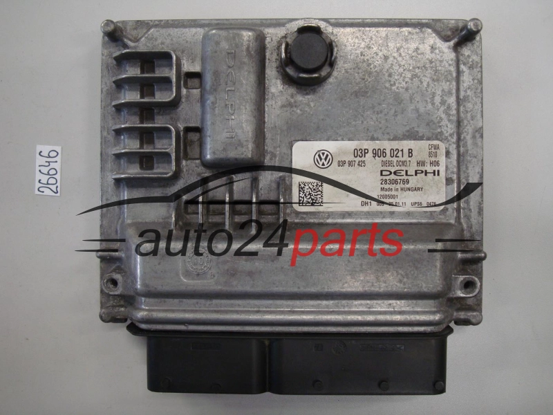 KOMPUTER STEROWNIK SILNIKA VOLKSWAGEN 03P906021B 28306769 DCM3.7