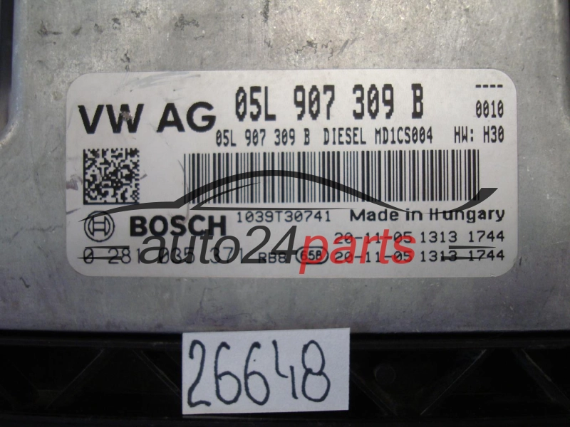 Sterownik silnika VOLKSWAGEN 0281035371 05L907309B - 26648