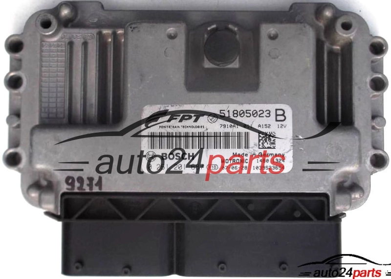 MOTORSTEUERGERÄT ECU STEUERGERAT FIAT PUNTO, BRAVO 1.4, BOSCH 0 261 201 687