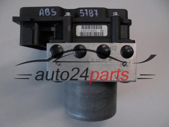 POMPA ABS I STEROWNIK CITROEN PEUGEOT 0265209025 9801127780 0265801179