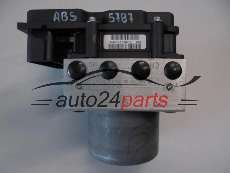 POMPA ABS I STEROWNIK CITROEN PEUGEOT 0265209025 9801127780 0265801179