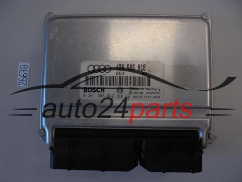 KOMPUTER STEROWNIK SILNIKA AUDI A6 1.8T BOSCH 0 261 206 042, 0261206042, 4B0 906 018, 4B0906018