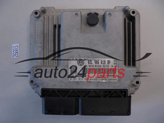 KOMPUTER STEROWNIK SILNIKA SKODA 0281016398 03L906018BP EDC17C46