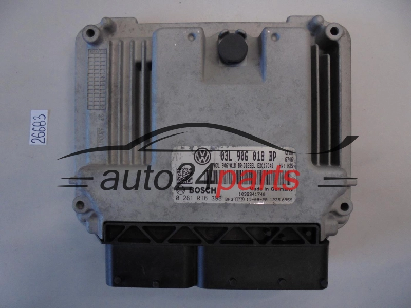 Sterownik silnika SKODA 0281016398 03L906018BP EDC17C46 - 26683