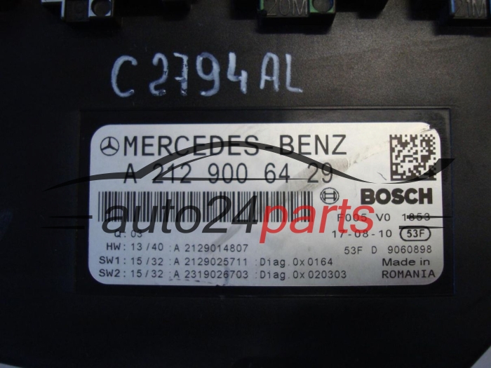 CENTRALKA MODUL STEROWNIK MERCEDES BENZ A2129006429
