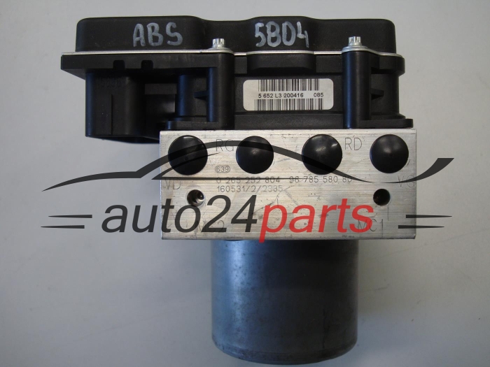 POMPA ABS I STEROWNIK CITROEN 0265252804 9678558080 0265952290