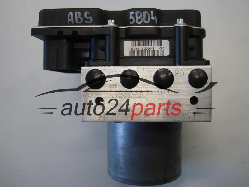 POMPA ABS I STEROWNIK CITROEN 0265252804 9678558080 0265952290