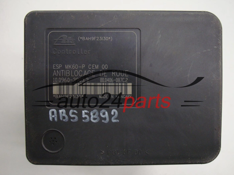 ABS POMPA I STEROWNIK CITROEN PEUGEOT 9665370880, 10.0206-0359.4, 10020603594, 10.0960-390.3, 1009603903
