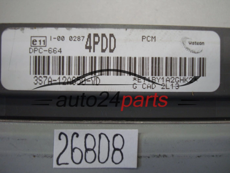 KOMPUTER STEROWNIK SILNIKA FORD MONDEO MK3 2.0 TDCI VISTEON 3S7A-12A650-VD, 3S7A12A650VD, 4PDD