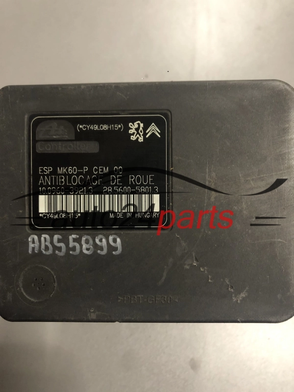 POMPA ABS I STEROWNIK PEUGEOT 9665345880 10096039213 10.0960-3921.3