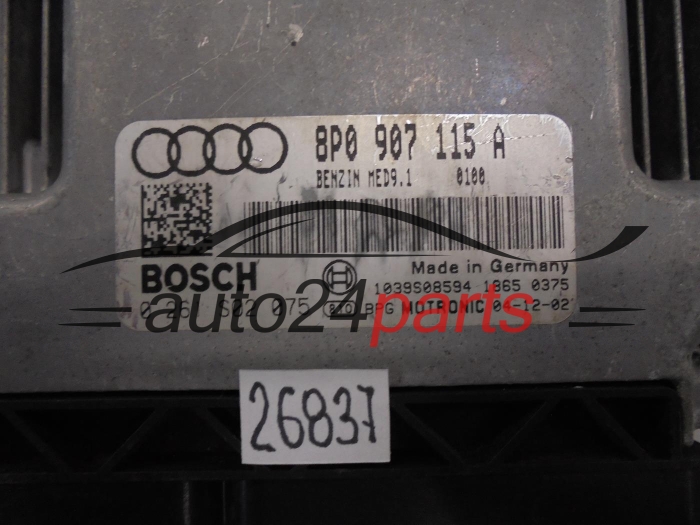 Calculateur moteur Audi 0261S02075 8P0907115A MED9.1