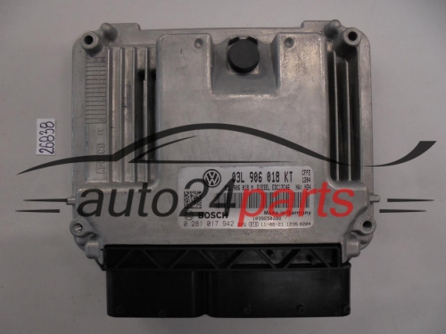 KOMPUTER STEROWNIK SILNIKA SEAT BOSCH 0 281 01 7942, 0281017942, 03L906018KT, EDC17C46