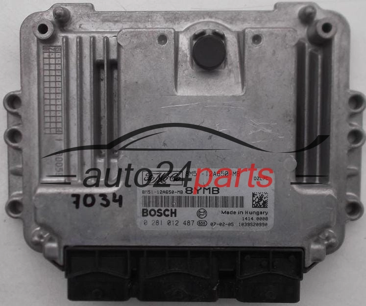 KOMPUTER STEROWNIK SILNIKA FORD FOCUS 1.6 TDCI BOSCH 0 281 012 487,  FoMoCo 8M51-12A650-MB